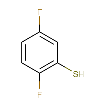 2,5-二氟苯硫酚化学结构式
