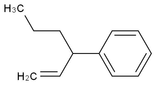 Benzene,(1-ethenylbutyl)- structure