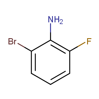 2-溴-6-氟苯胺化学结构式