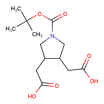 2,2'-(1-(叔丁氧羰基)吡咯烷-3,4-二基)二乙酸CAS号1241675-48-8；分析试剂/质量保证