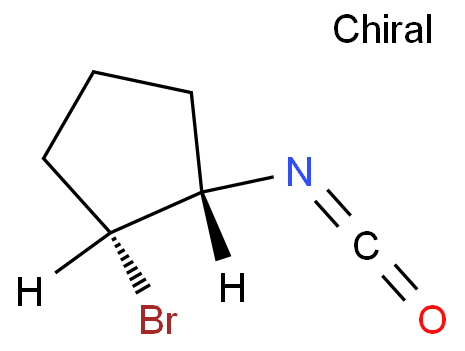 Cyclopentane,1-bromo-2-isocyanato-, cis- (9CI)