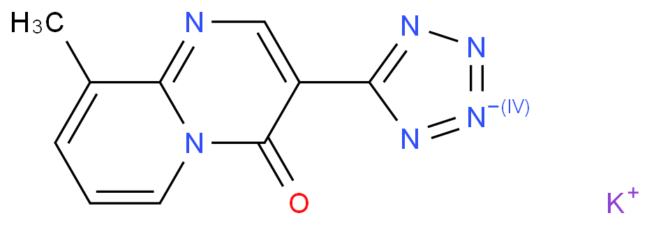 potassium;9-methyl-3-(1,2,3-triaza-4-azanidacyclopenta-2,5-dien-5-yl)pyrido[1,2-a]pyrimidin-4-one