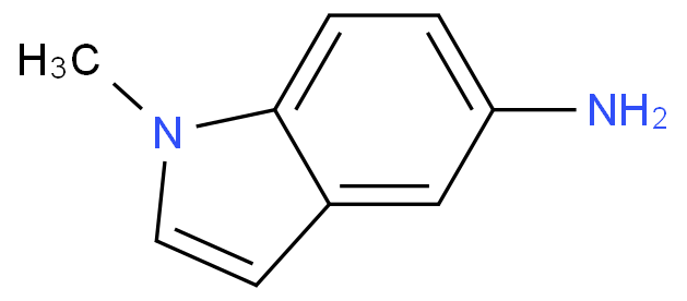 1-甲基-1H-吲哚-5-胺化学结构式