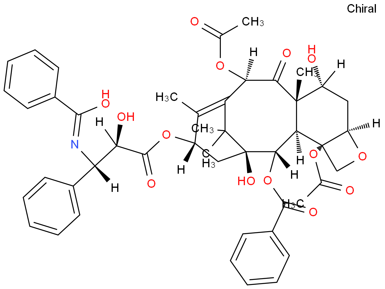 7-表紫杉醇化学结构式