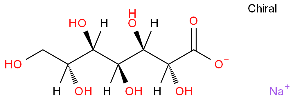 葡萄醣庚酸钠化学结构式