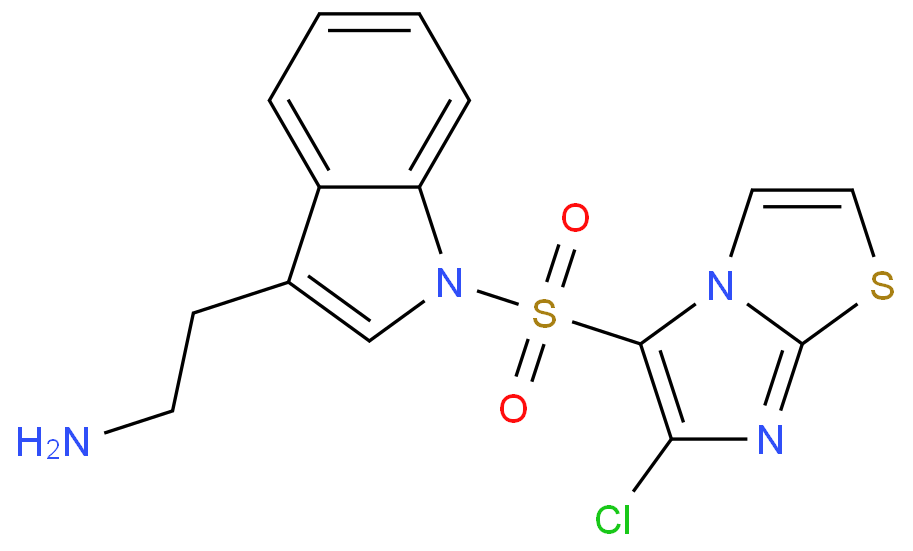 2-[1-(6-chloroimidazo[2,1-b][1,3]thiazol-5-yl)sulfonylindol-3-yl]ethanamine