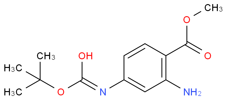 Benzoic acid, 2-aMino-4-[[(1,1-diMethylethoxy)carbonyl]aMino]-, Methyl ester