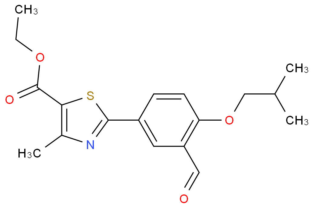 2-(3-醛基-4-异丁氧基苯基)-4-甲基噻唑-5-甲酸乙酯/161798-03-4