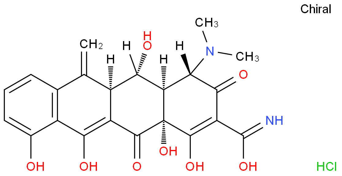盐酸甲烯土霉素化学结构式