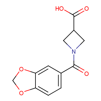 1-(苯并[d][1,3]二氧代-5-羰基)氮杂丁烷-3-羧酸