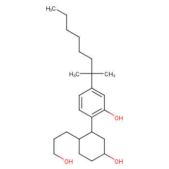 5-(1,1-Dimethylheptyl)-2-[5-hydroxy-2-(3-hydroxypropyl)cyclohexyl]phenol  