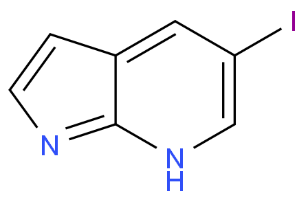 5-碘-1H-吡咯并[2,3-b]吡啶化学结构式