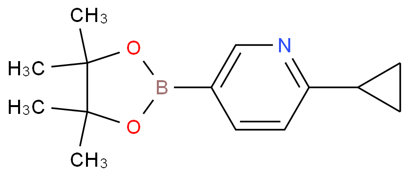 2-cyclopropyl-5-(4,4,5,5-tetramethyl-1,3,2-dioxaborolan-2-yl)pyridine