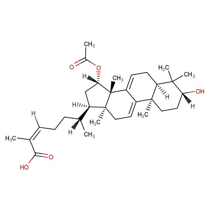 (24E)-3α-Hydroxy-15α-acetoxylanosta-7,9(11),24-triene-26-oic acid