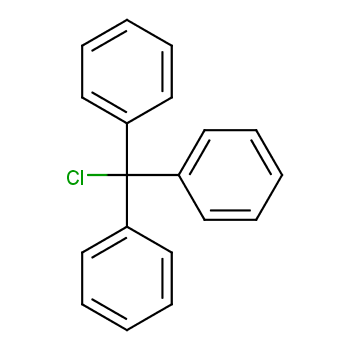 TriphenylMethyl chloride structure