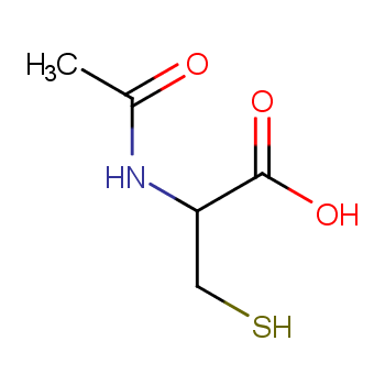 N-Acetyl-L-cysteine structure