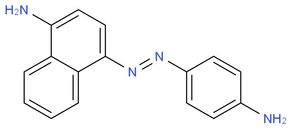 4-[(4-氨苯基)偶氮]-1-萘胺化学结构式
