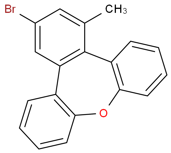 3-Bromo-1-methyl-9-oxa-tribenzo[a,c,e]cycloheptene structure