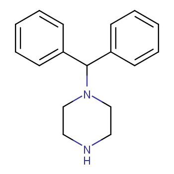 二苯甲基哌嗪化学结构式