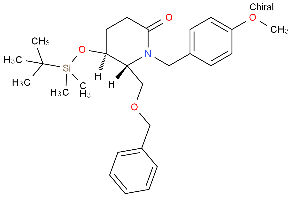 5s 6r 5 [tert Butyl Dimethyl Silyl]oxy 1 [ 4 Methoxyphenyl Methyl] 6 Phenylmethoxymethyl 2