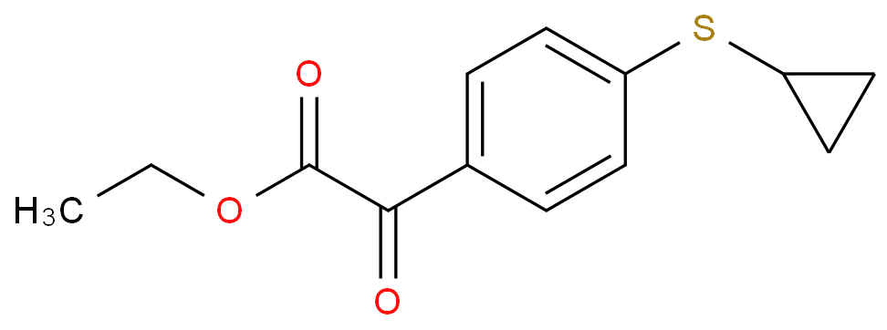 CAS:745052-94-2 | [4-(Cyclopropylthio)phenyl](oxo)acetic acid ethyl ester  