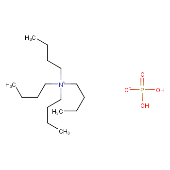 四丁基磷酸氢铵化学结构式
