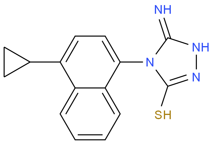 3-amino-4-(4-cyclopropylnaphthalen-1-yl)-1H-1,2,4-triazole-5-thione  