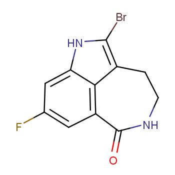 2-bromo-8-fluoro-4,5-dihydro-1H-azepino[5,4,3-cd]indol-6(3H)-one  