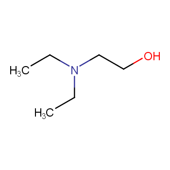 二乙氨基乙醇化学结构式