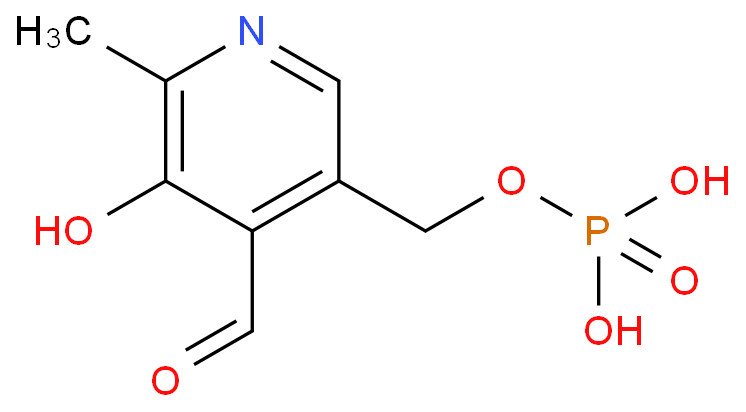 3-Hydroxy-2-methyl-5-([phosphonooxy]methyl)-4-pyridinecarboxaldehyde