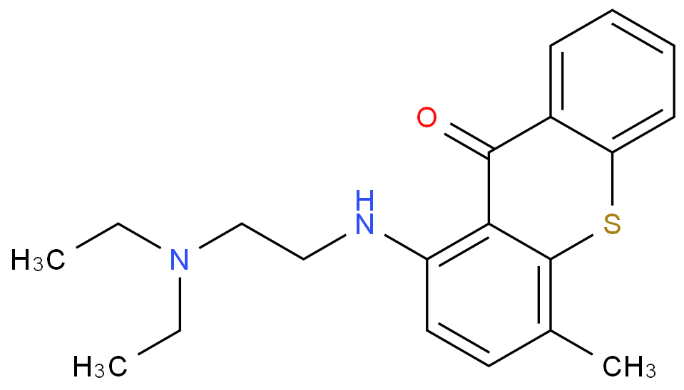 1-((2-(二乙氨基)乙基)氨基)-4-甲基-9H-硫杂蒽-9-酮/479-50-5