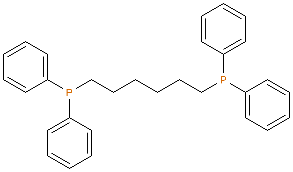 1,6-双(二苯基膦基)己烷化学结构式