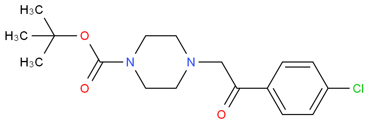 4-[2-(4-Chloro-phenyl)-2-oxo-ethyl]-piperazine-1-carboxylic acid tert-butyl ester  