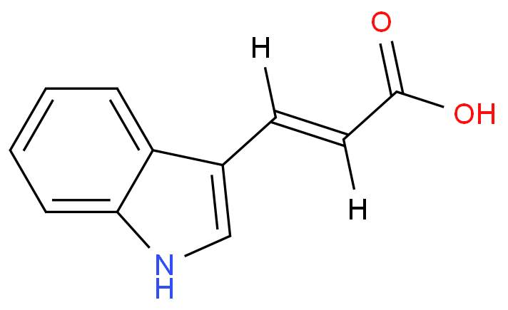 29953-71-7 (E)-3-吲哚丙烯酸 结构式图片