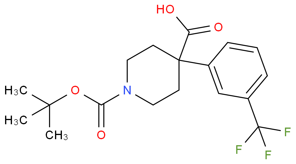 1-[(2-methylpropan-2-yl)oxycarbonyl]-4-[3-(trifluoromethyl)phenyl]piperidine-4-carboxylic acid