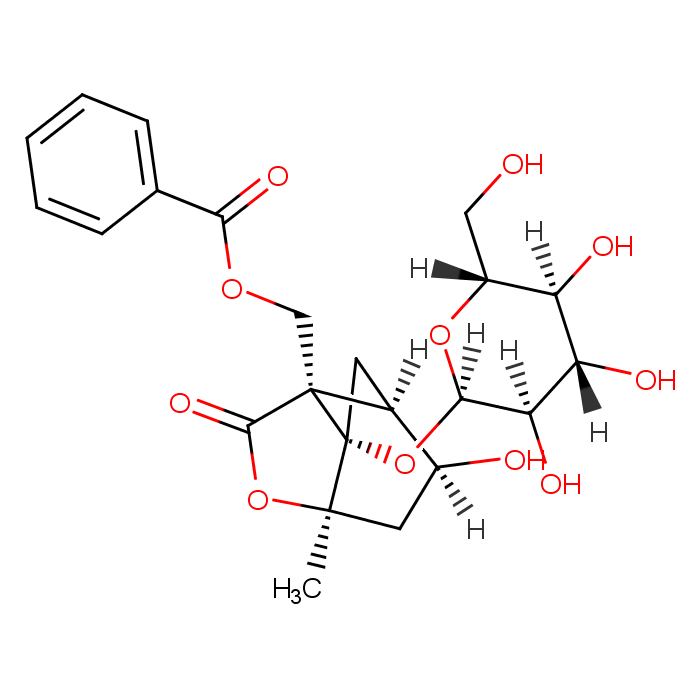 芍药内酯苷化学结构式