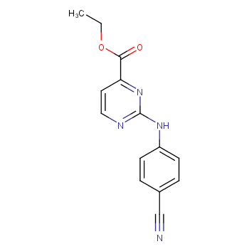 2-((4-氰基苯基)氨基)嘧啶-4-羧酸乙酯CAS号1393845-81-2；（科研试剂/现货供应，质量保证）