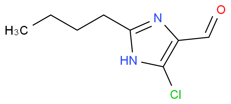 2-Butyl-4-chloro-5-formylimidazole structure