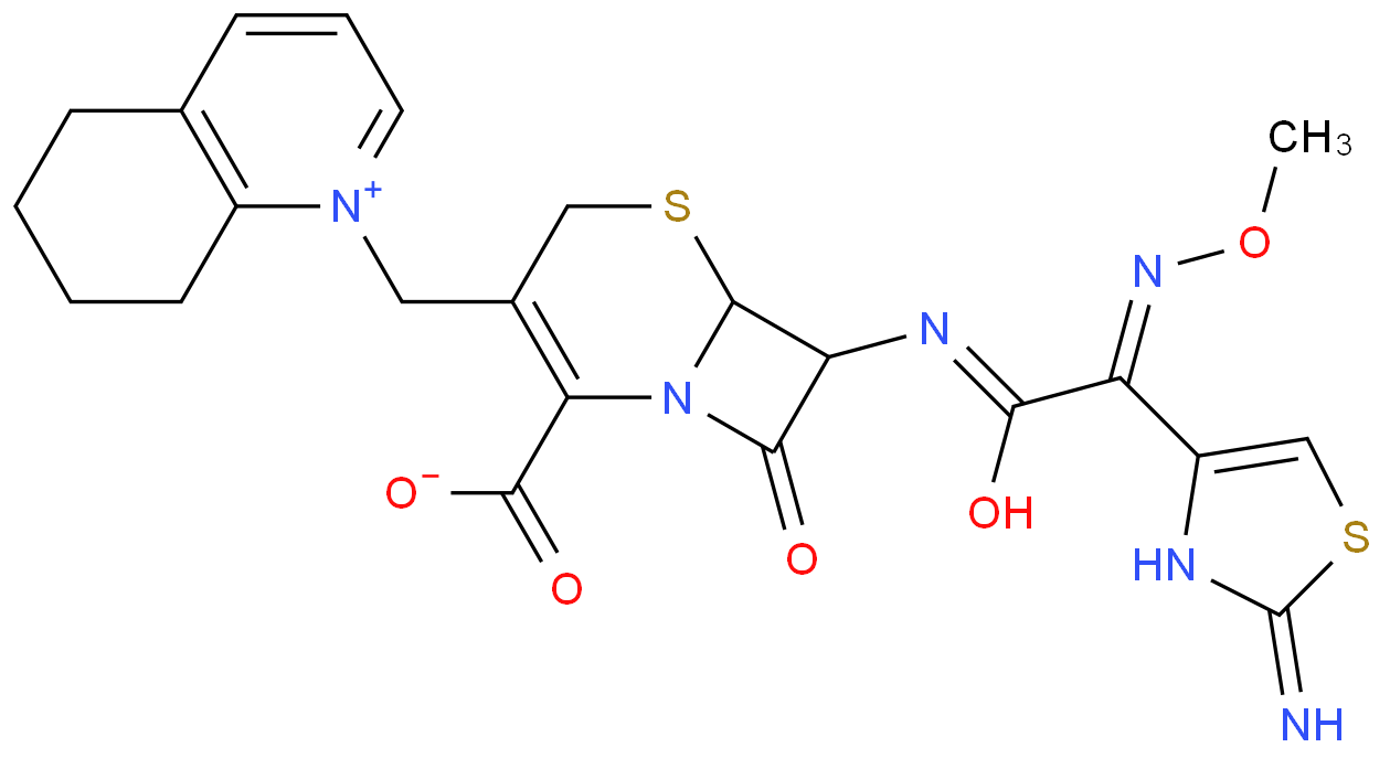 1-[[(6R,7R)-7-[[(2Z)-(2-Amino-4-thiazolyl)(methoxyimino)acetyl]amino]-2-carboxy-8-oxo-5-thia-1-azabicyclo[4.2.0]oct-2-en-3-yl]methyl]-5,6,7,8-tetrahydro-quinolinium inner salt