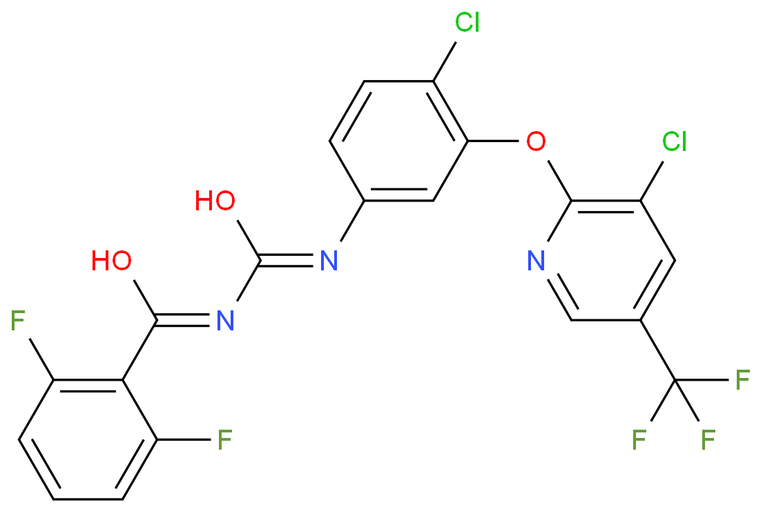 N-[[4-chloro-3-[3-chloro-5-(trifluoromethyl)pyridin-2-yl]oxyphenyl]carbamoyl]-2,6-difluorobenzamide