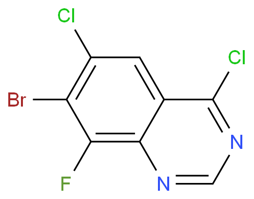 7-溴-4,6-二氯-8-氟喹唑啉CAS号1698027-19-8；分析试剂/科研试验用
