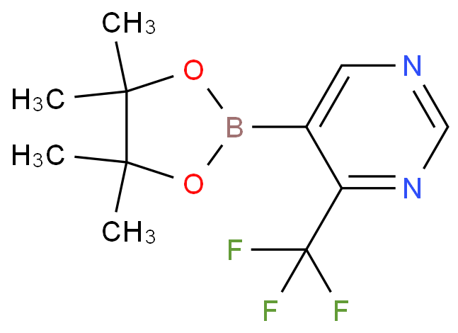 5-(4,4,5,5-四甲基-1,3,2-二氧硼杂环戊烷-2-基)-4-(三氟甲基)嘧啶（科研试剂/现货优势供应）