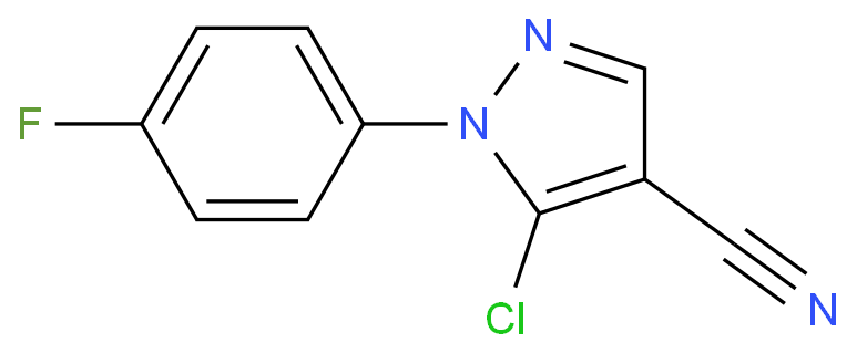 5-chloro-1-(4-fluorophenyl)pyrazole-4-carbonitrile