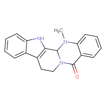 Evodiamine; 518-17-2 structural formula