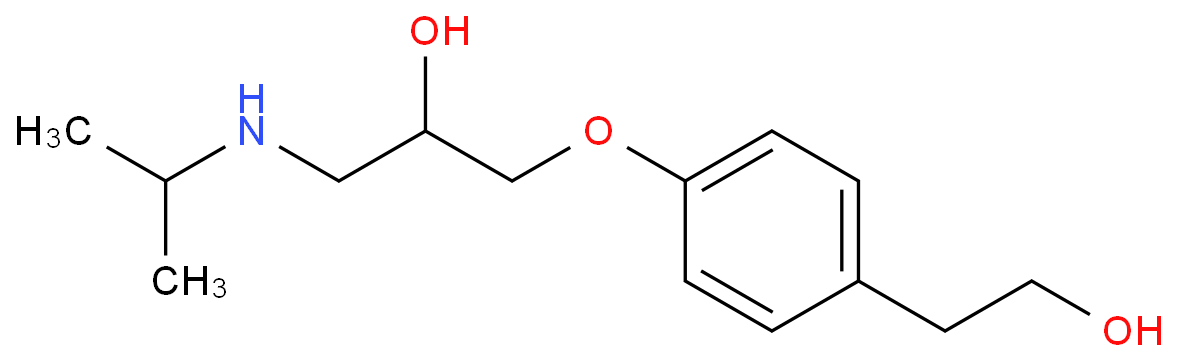 O-去甲基美托洛尔化学结构式