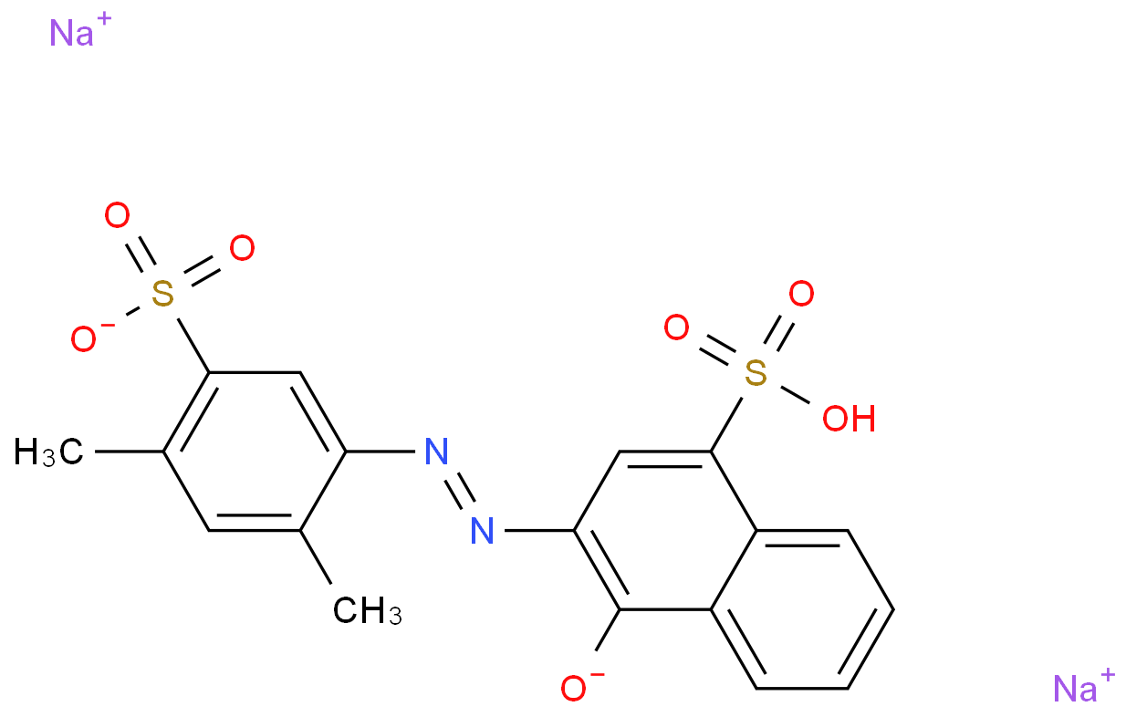 1-Naphthalenesulfonicacid, 3-[2-(2,4-dimethyl-5-sulfophenyl)diazenyl]-4-hydroxy-, sodium salt (1:2)  