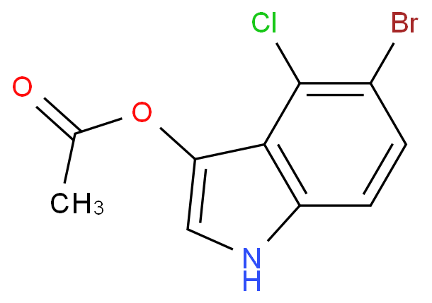 (5-bromo-4-chloro-1H-indol-3-yl) acetate