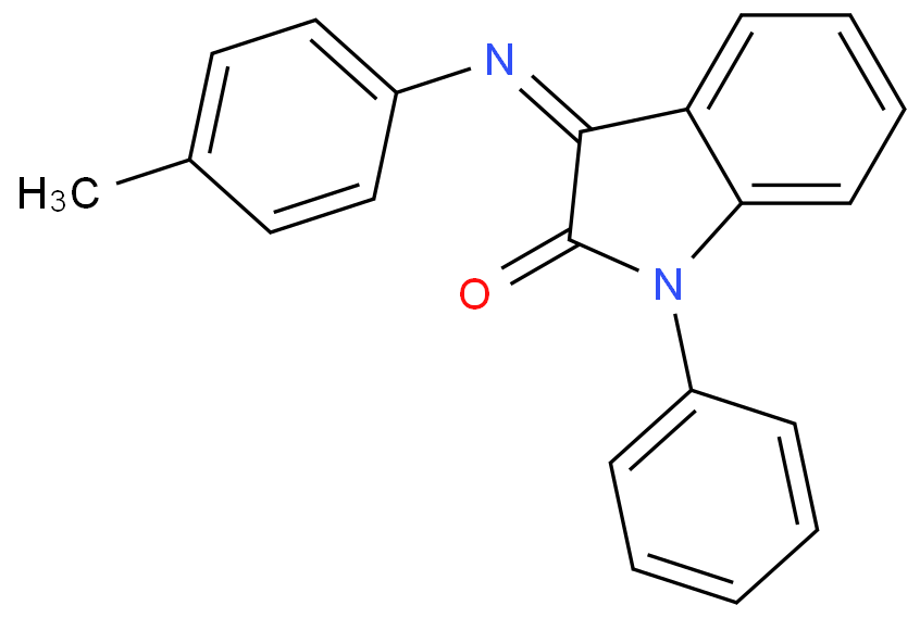 3-[(4-METHYLPHENYL)IMINO]-1-PHENYL-1,3-DIHYDRO-2H-INDOL-2-ONE