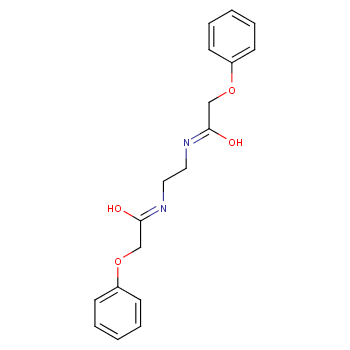 Acetamide, N,N'-1,2-ethanediylbis[2-phenoxy- structure