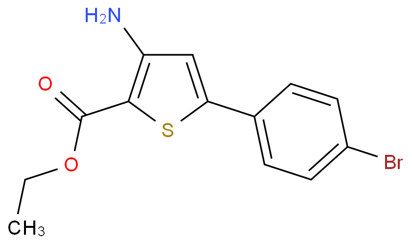 JR-6472, Ethyl 3-amino-5-(4-bromophenyl)thiophene-2-carboxylate, 97%